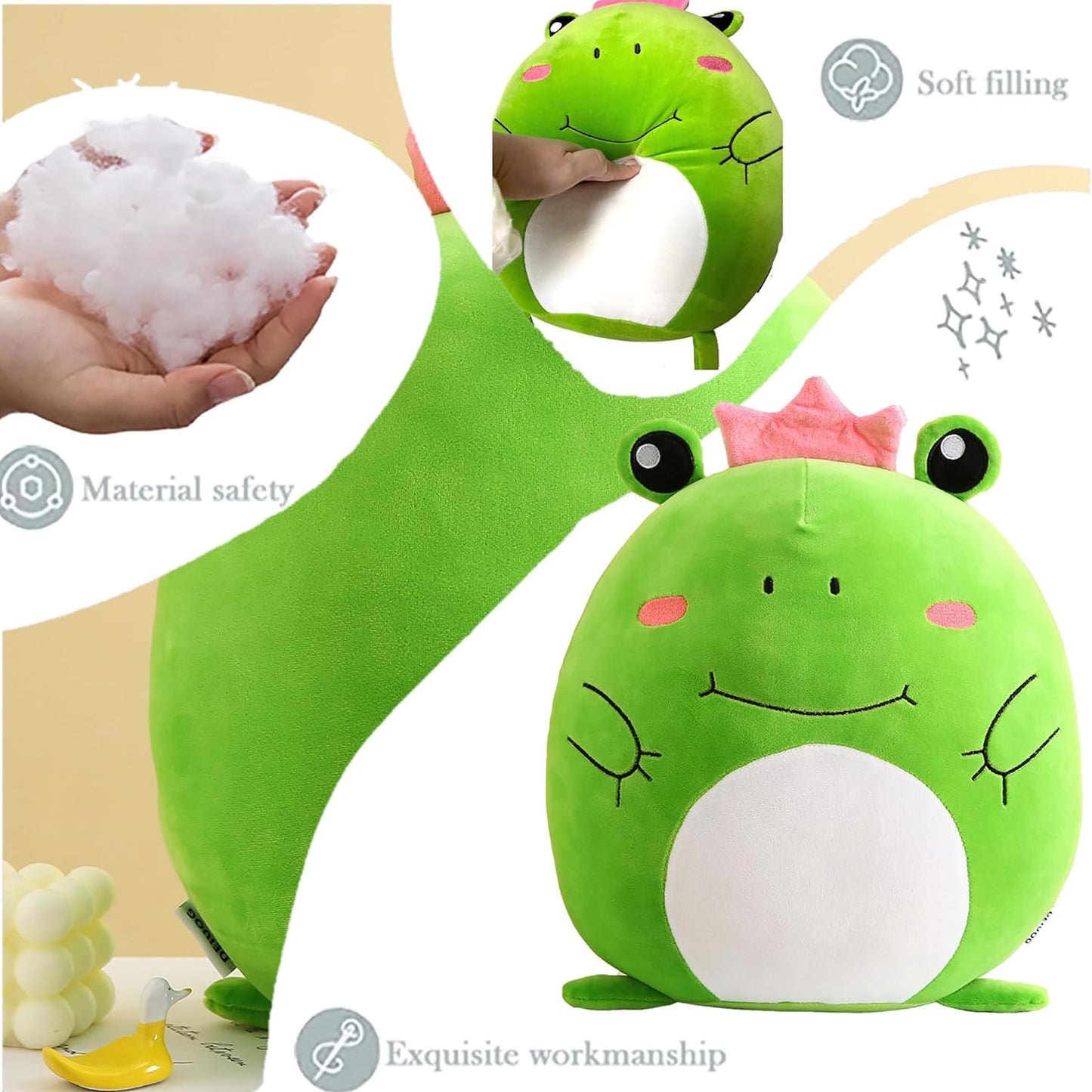 Frog Plush Stuffed Animal Toy: Soft, Cute, and Perfect for All Ages