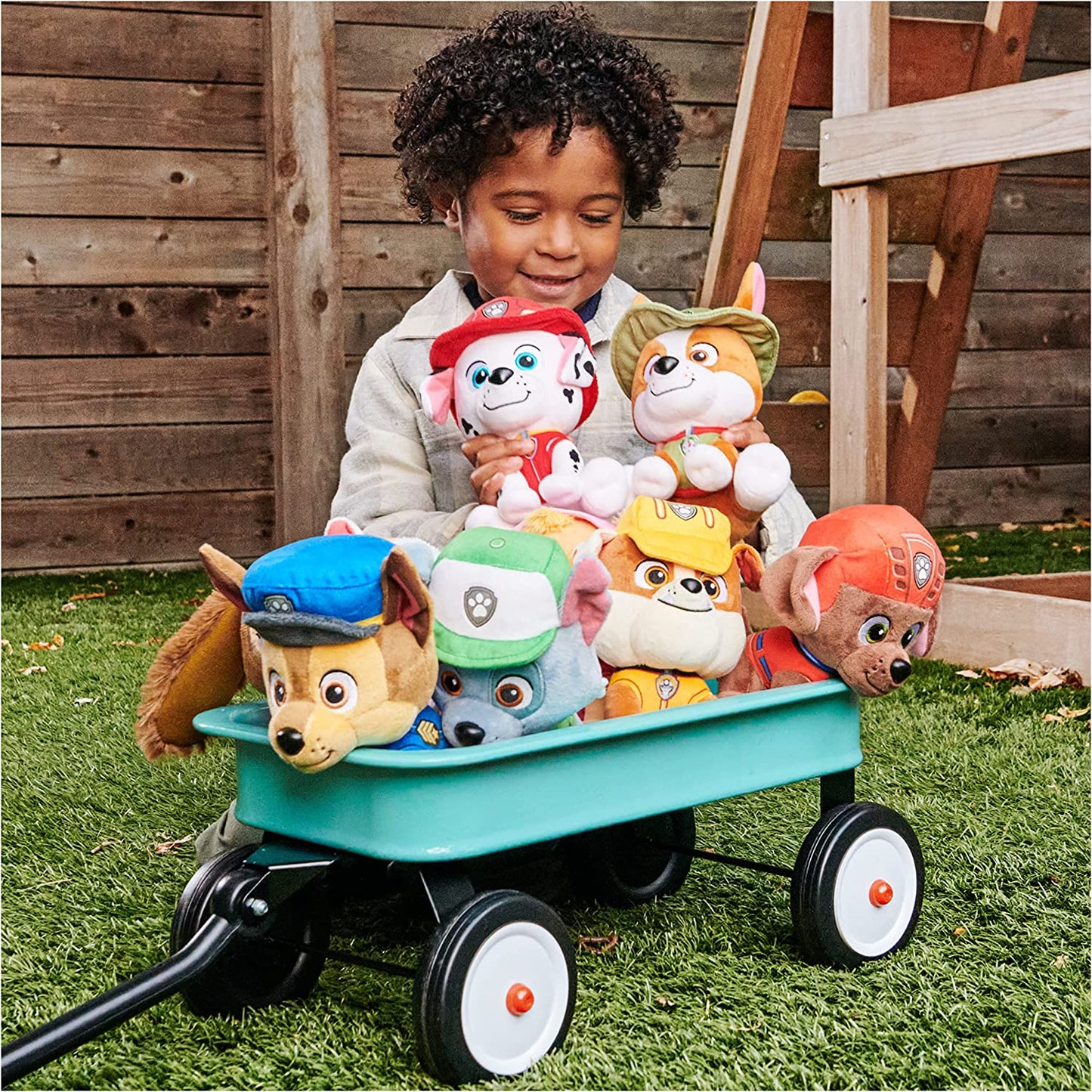 Official PAW Patrol Rubble in Signature Construction Uniform Plush Toy, Stuffed Animal for Ages 1 and Up, 6" (Styles May Vary)