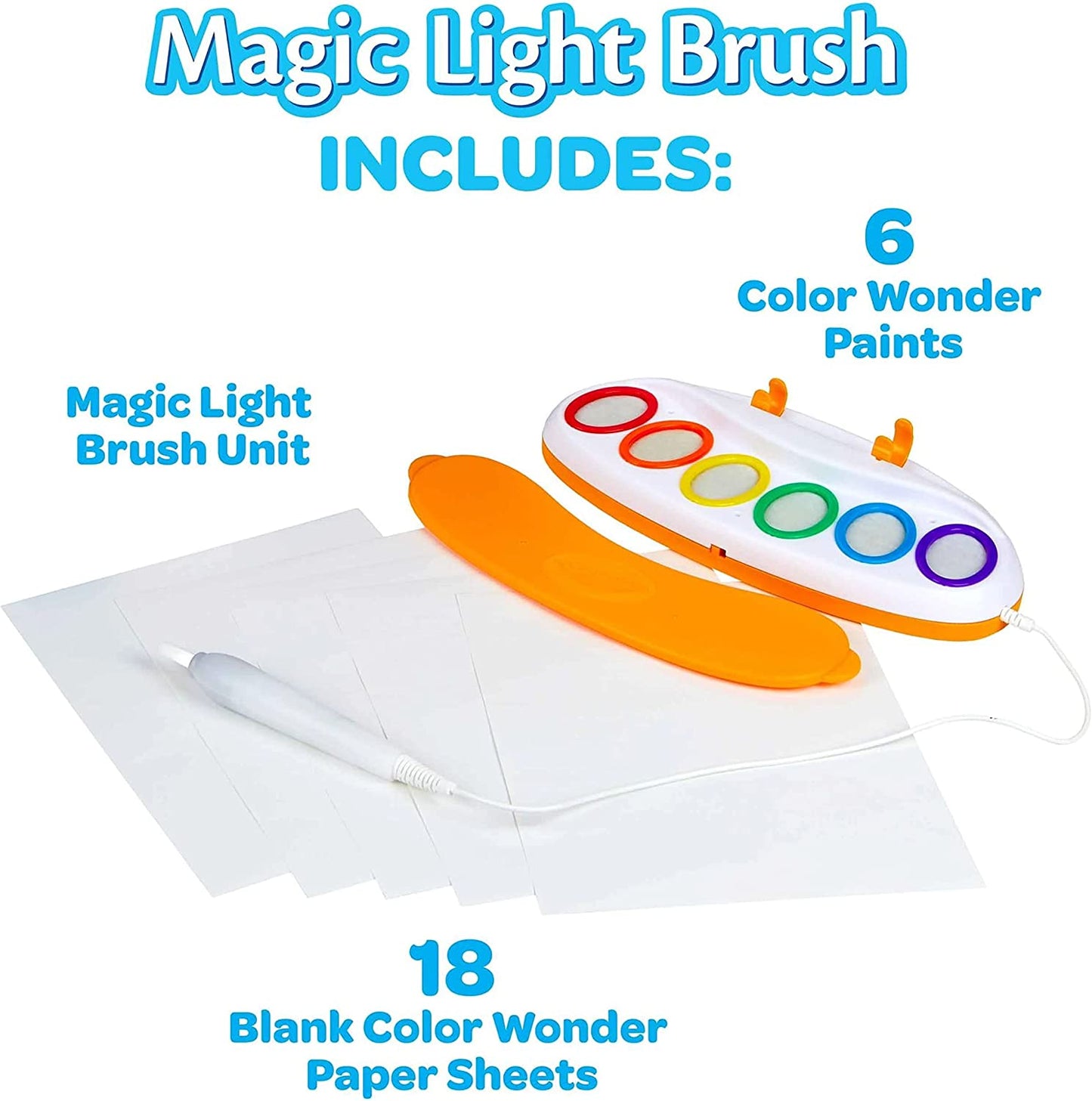 Color Wonder Magic Light Brush, Mess Free Painting, Toddler Activity, Preschool Toy, Gift for Toddlers, Ages 3+