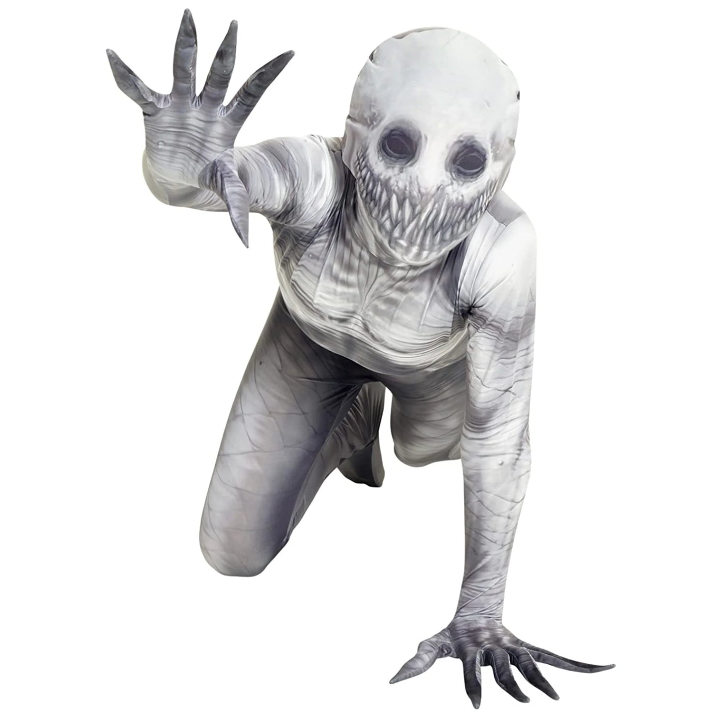 Kids the Rake Morphsuit Boys Girls Creepepasta Halloween Costume Halloween Gray L