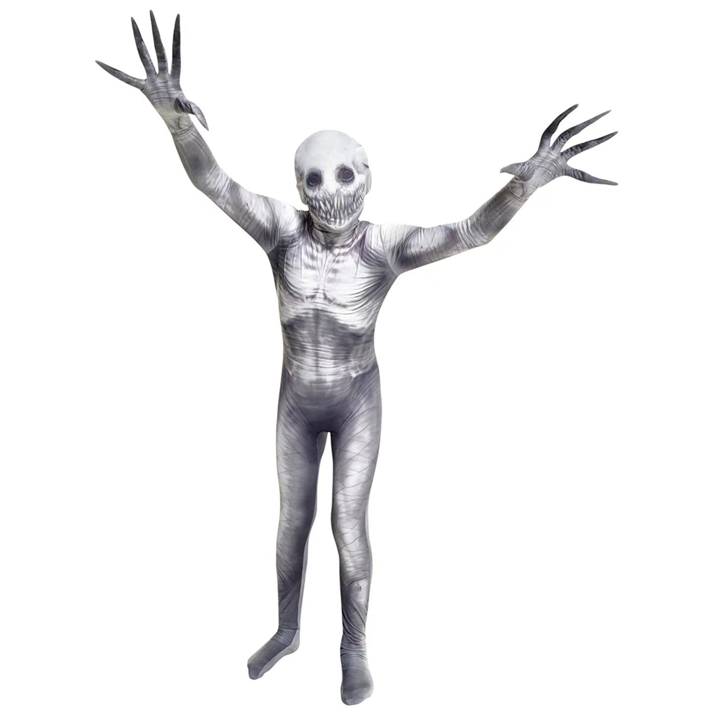 Kids the Rake Morphsuit Boys Girls Creepepasta Halloween Costume Halloween Gray L