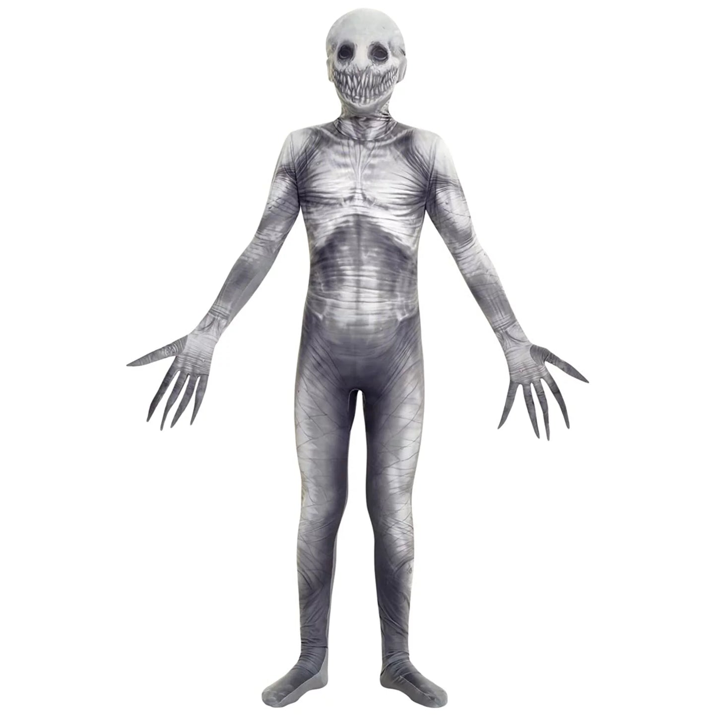 Kids the Rake Morphsuit Boys Girls Creepepasta Halloween Costume Halloween Gray L