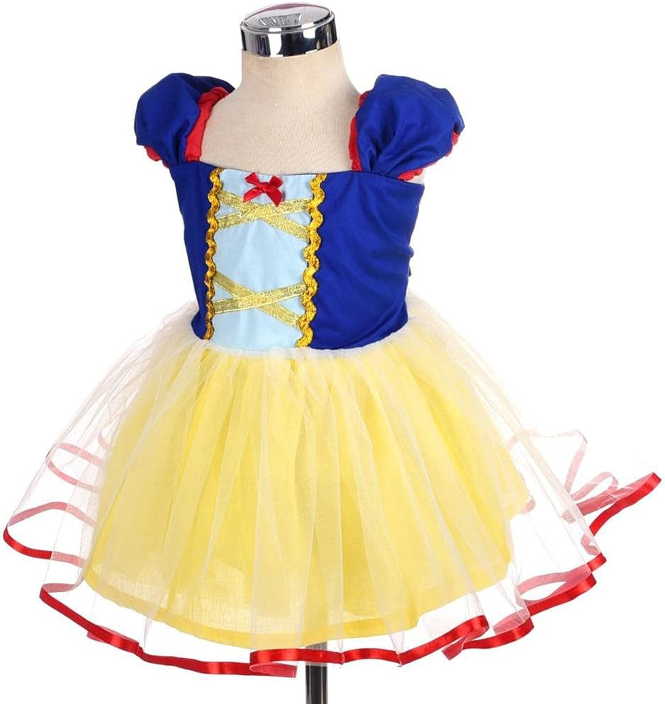 Princess Dress with Apron Summer Outfit Casual Wear for Toddler Girls Size 4T