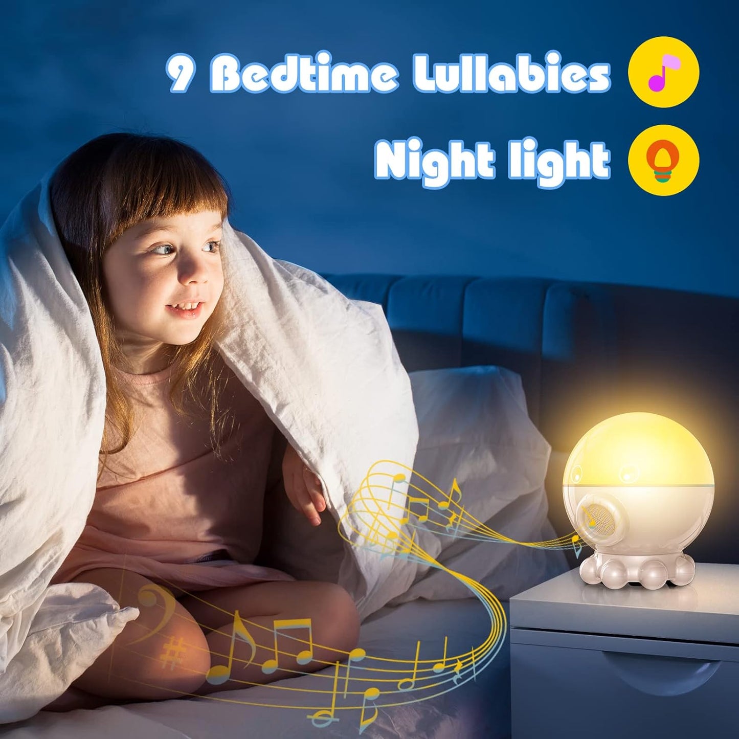 Night Light Projector,Night Light for Kids Room with Remote and Timer,360° Rotation,3 Projection Films,17 Light Modes,9 Lullaby Songs,Kids Night Light,Birthday Christmas Gifts for Boys Girls