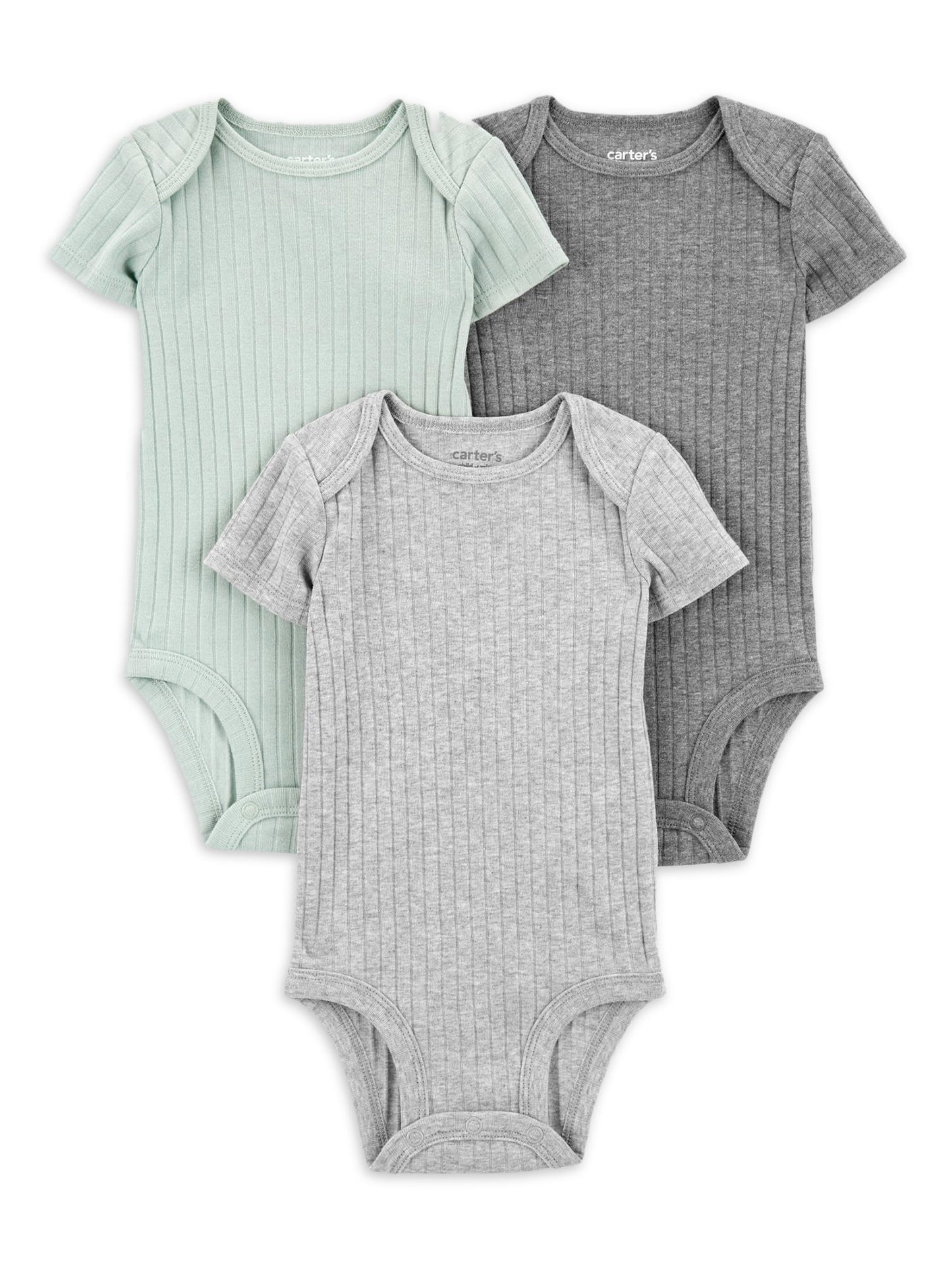 Baby Boy Bodysuits, 3-Pack, Sizes Preemie-18 Months