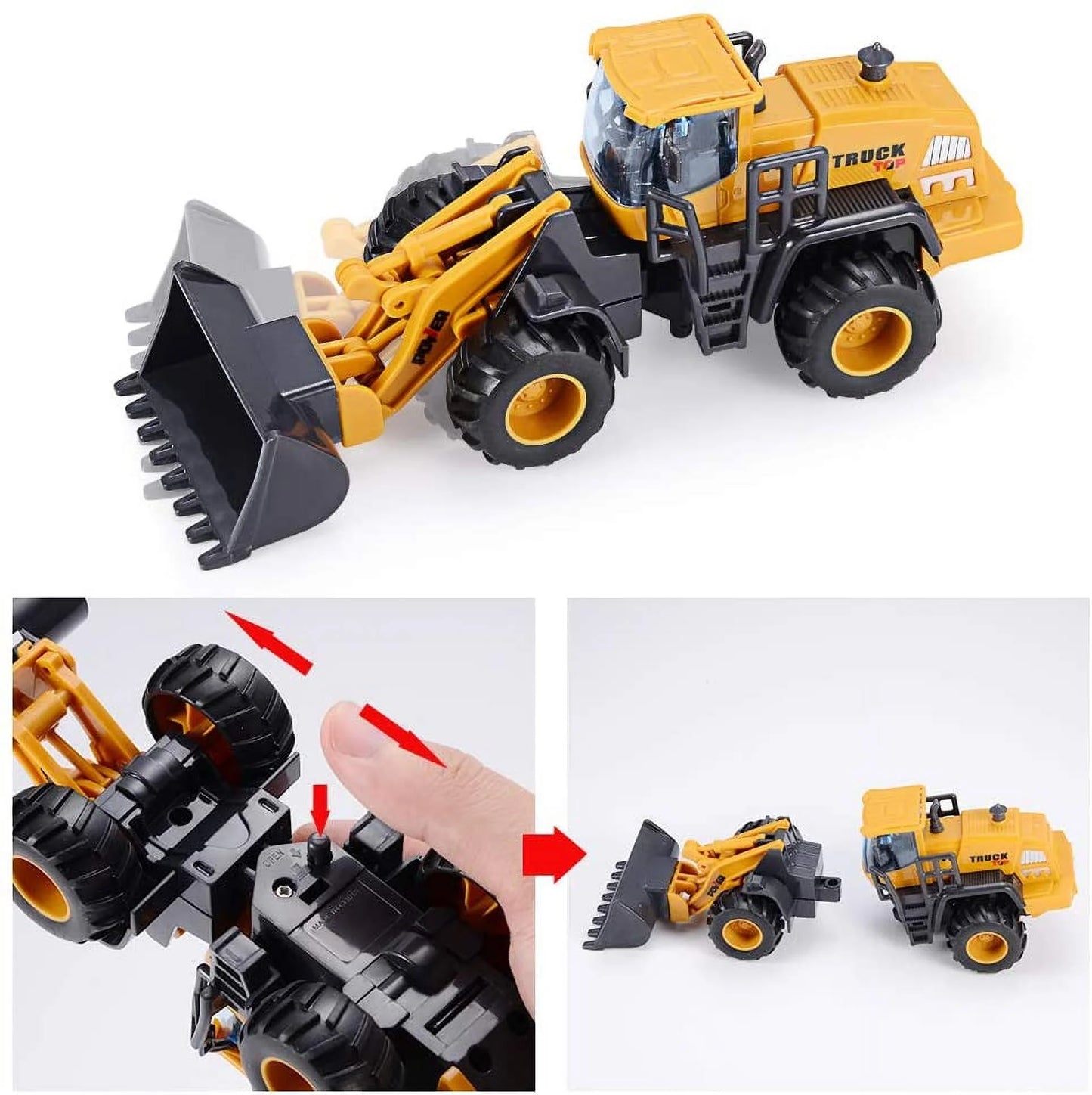 Construction Toys for 3 Year Old Boys, 2 Pack with Excavator Toy, Sand Box Toys