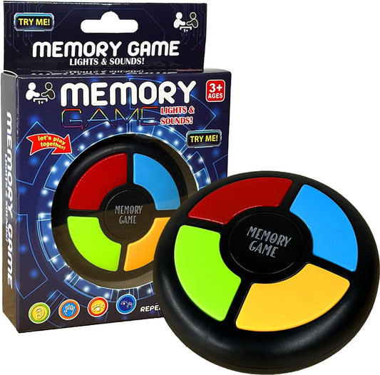 Light up Memory Game Handheld Electronic Toys Color Memorizing Classic Board Games Quiz Game with Lights and Sounds (907) (907)