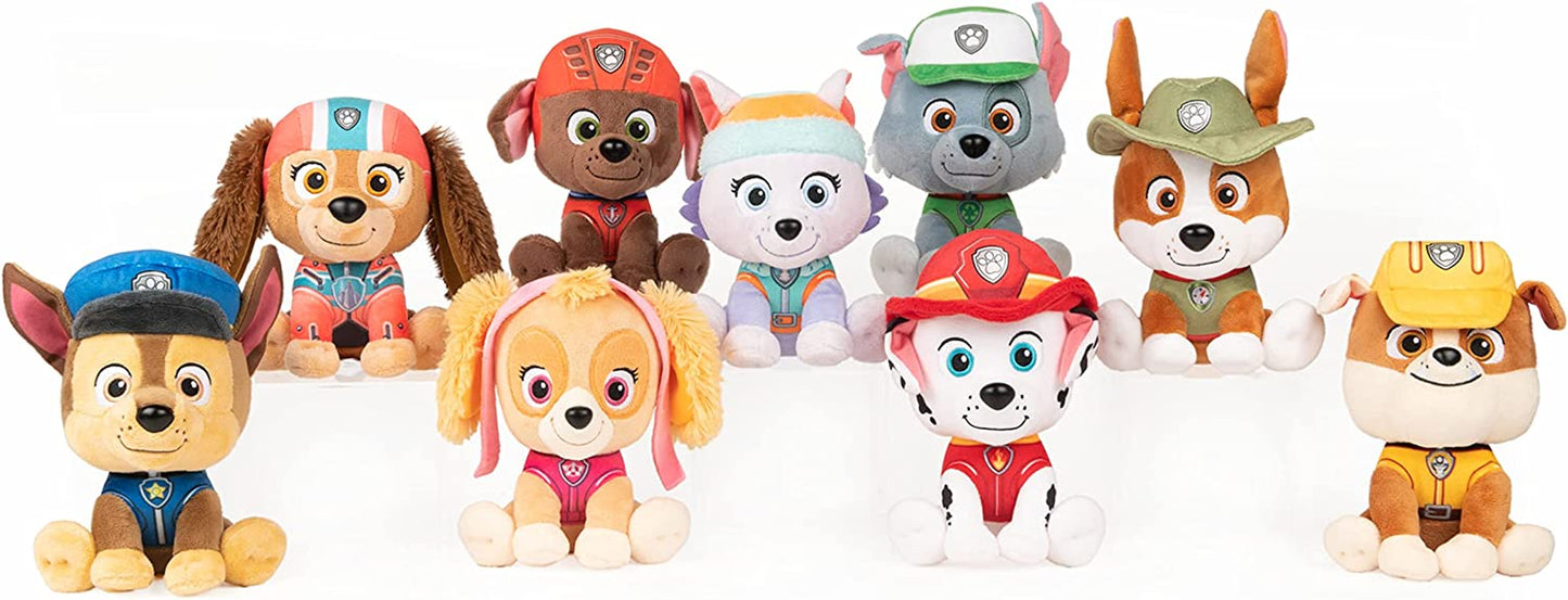 Official PAW Patrol Rubble in Signature Construction Uniform Plush Toy, Stuffed Animal for Ages 1 and Up, 6" (Styles May Vary)