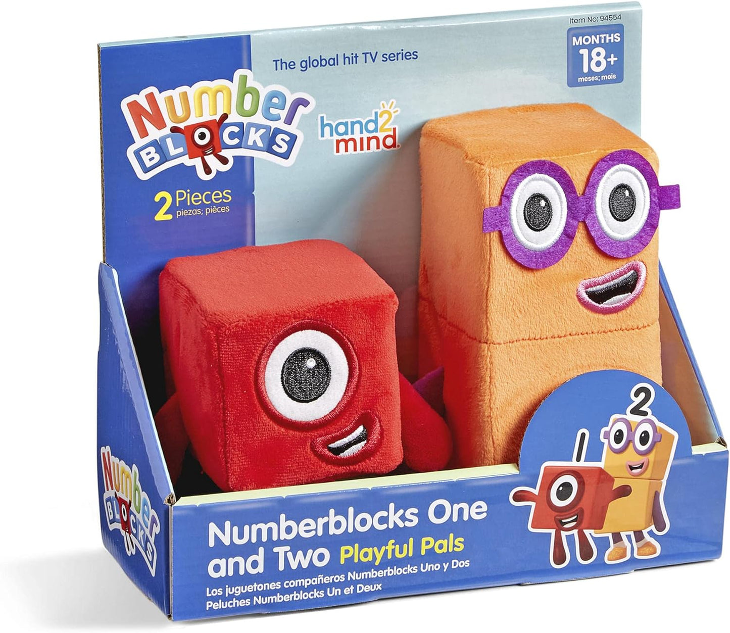 Numberblocks One and Two Playful Pals, Small Plush Figure Toys, Cute Plushies, Stuffed Toys, Preschool Number Toys, Math Learning Toys, Toddler Imaginative Play, Birthday Gifts for Kids