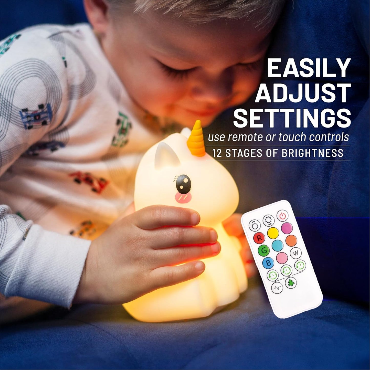 , Night Light Kids, Kids Lamp, Kids Night Light, Baby Night Light, Toddler Night Light, Cute Night Light, Unicorn Night Light for Girls, Nightlight for Kids Room, Rechargeable Battery