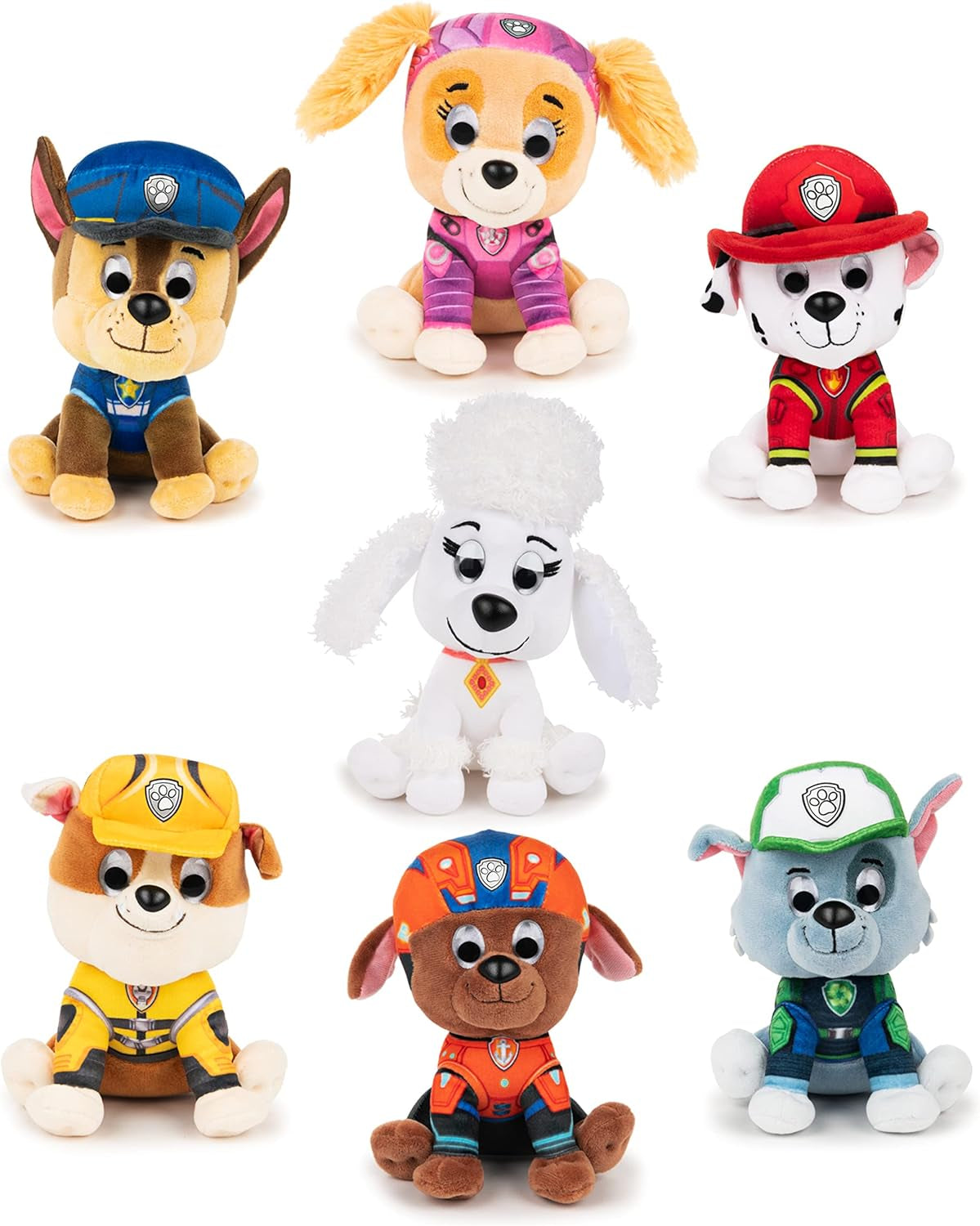 PAW Patrol: the Movie Chase Plush Toy, Premium Stuffed Animal for Ages 1 and Up, 6”